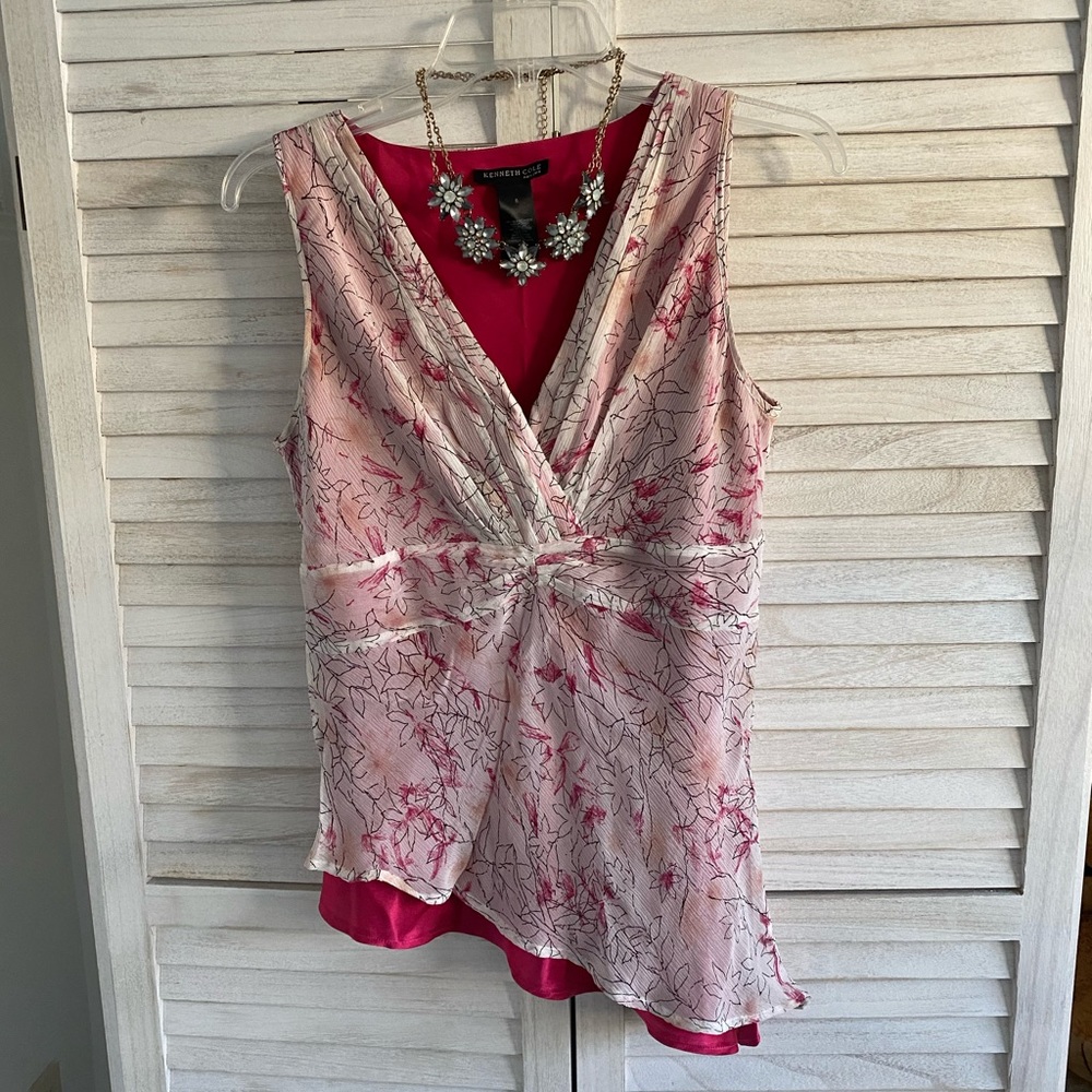 Kenneth Cole Silk top size 8